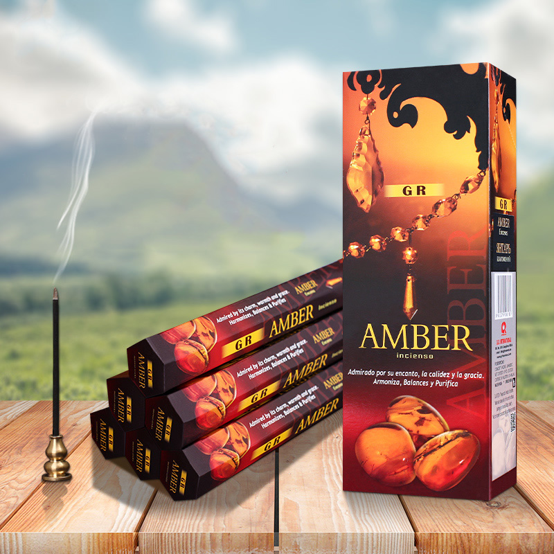 Amber Musk Oil - 인도 향 앰버 아로마 향 스틱,