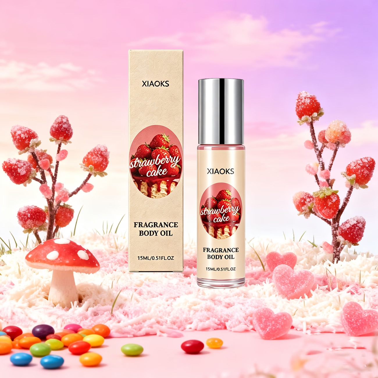 딸기 케이크 스위트 롤온 향수 1병 - 매력적인 플로럴 - Perfume Smell Fragrance 리뷰 및 가격