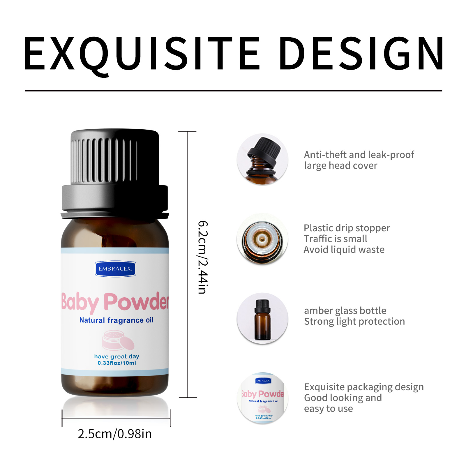 10ml 베이비 파우더 에센셜 오일 오래 지속되는 향기 - Perfume Fragrance Essence 리뷰 및 가격